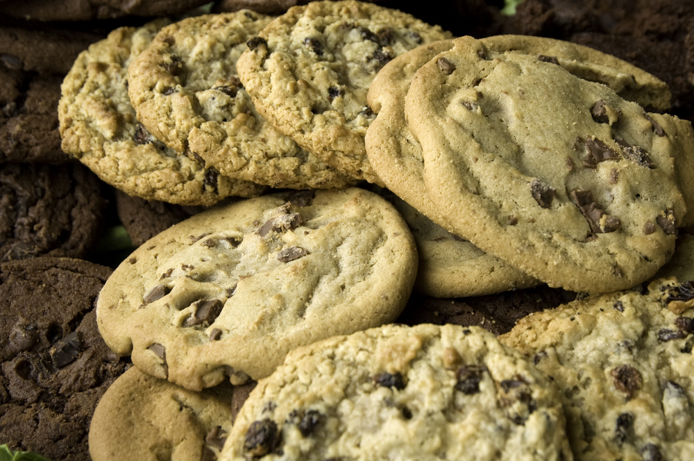 Raisin and chocolate chip cookies